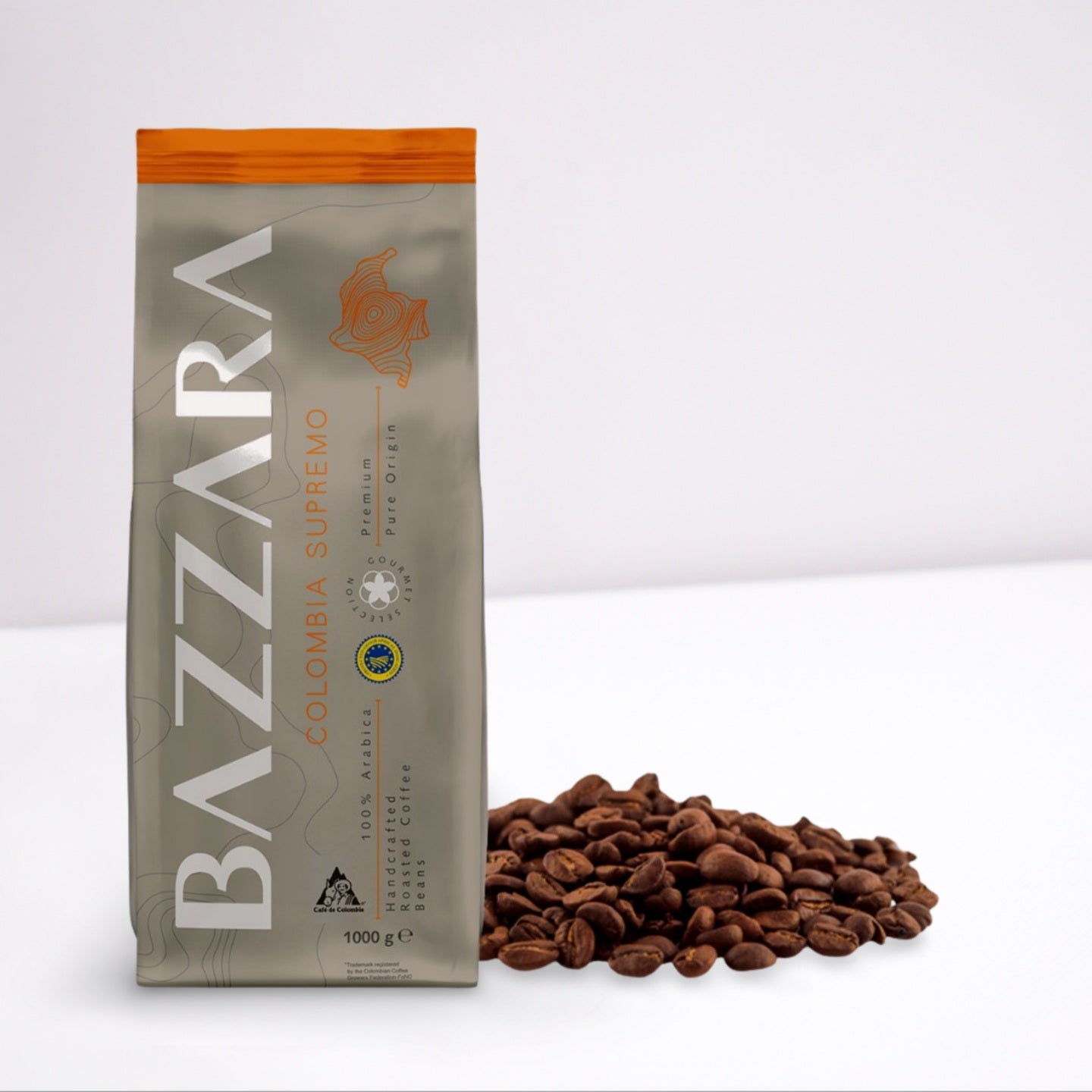 Bazzara Colombia Supremo IGP Cafea Boabe 1kg