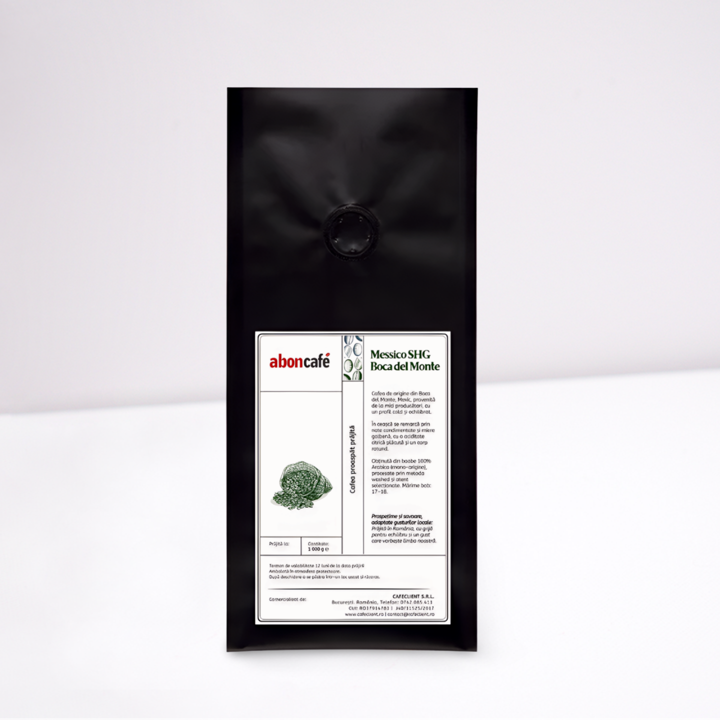 Aboncafe Messico SHG Boca del Monte cafea boabe 1 Kg